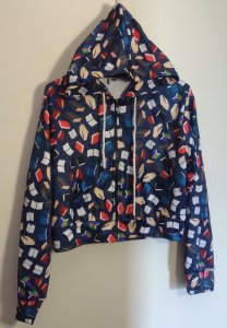 cropped bookish hoodie