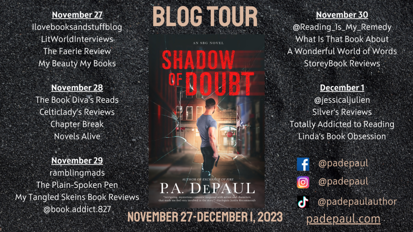 SHADOW OF DOUBT by P.A. DePaul blog tour banner
